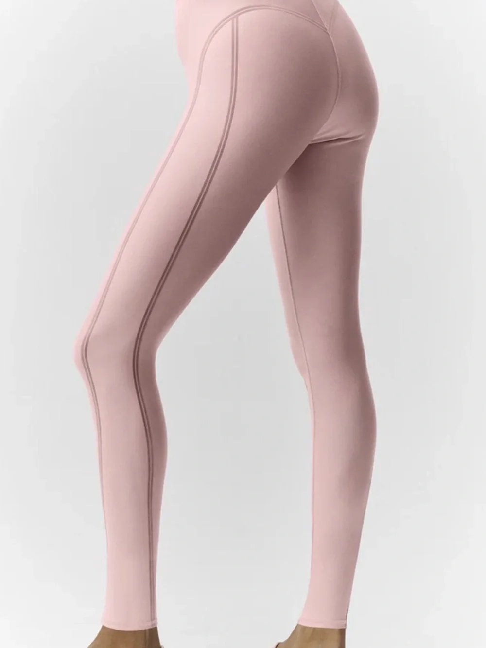 ALO YOGA Airlift High-Waist Line Up 7/8 Legging Pink Champagne NWOT